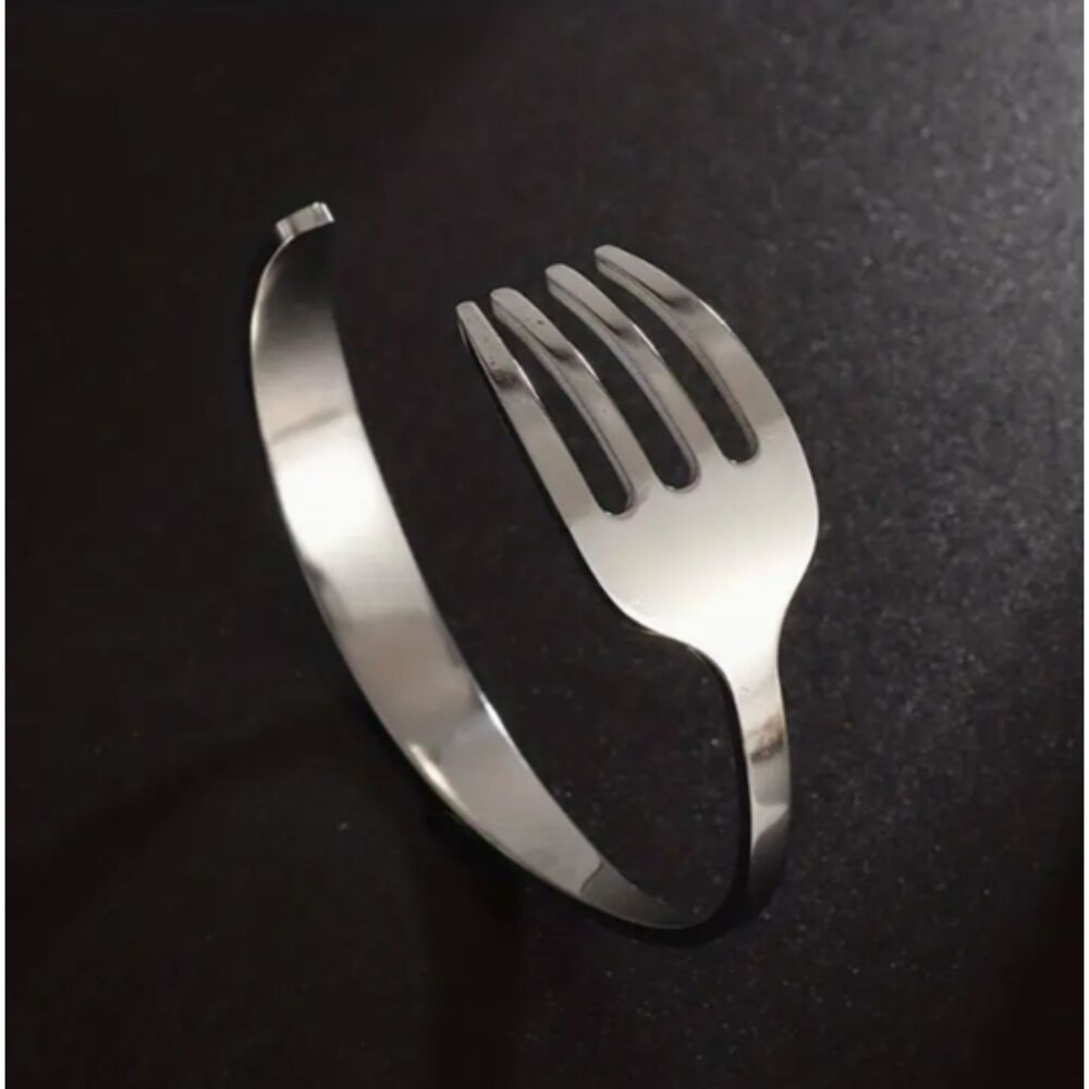 Stainless Steel FORK Bracelet Men Women